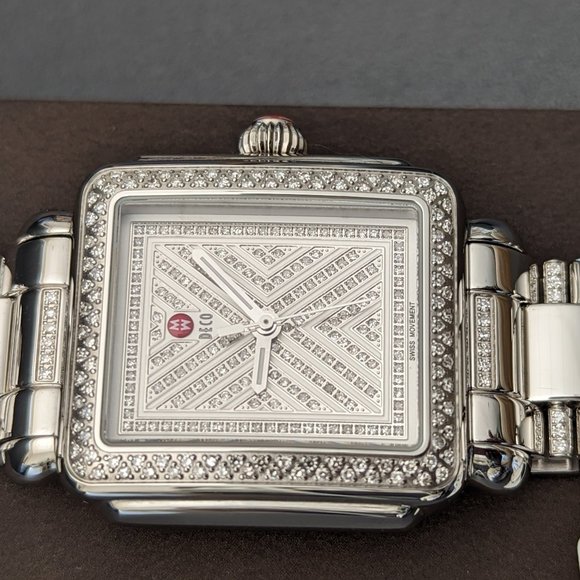 Limited Edition (#252 of 500) Michele Art Deco Diamond Pavé Watch - Picture 3 of 12